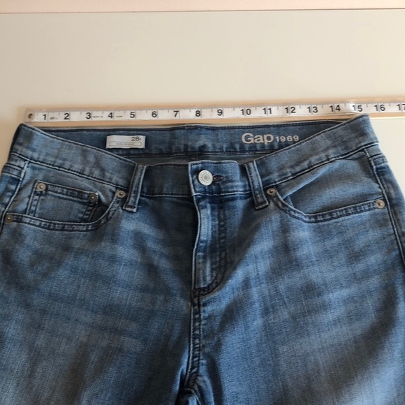 Gap Girlfriend Straight Leg Jeans 28r - Picture 6 of 8